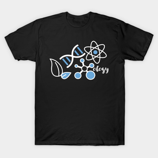 Molecular Biology Ecology Science Icons T-Shirt by MoPaws